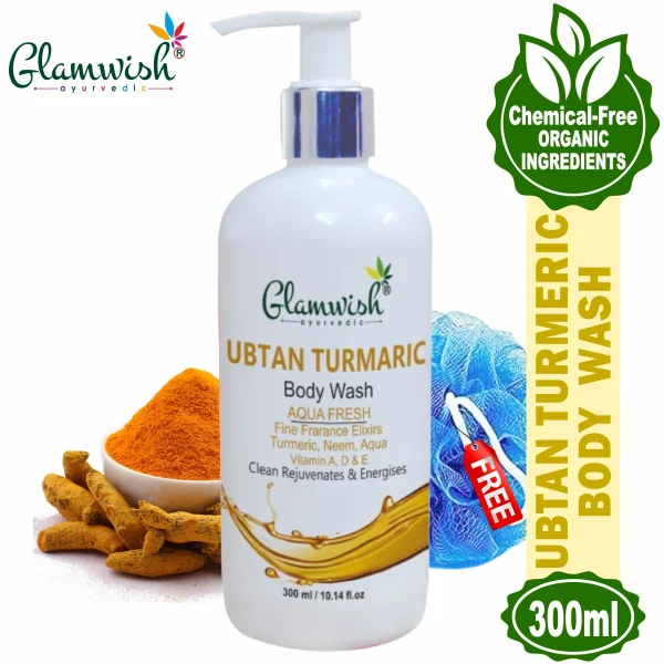 GLAMWISH Aqua Fresh Ubtan Turmeric Body Wash